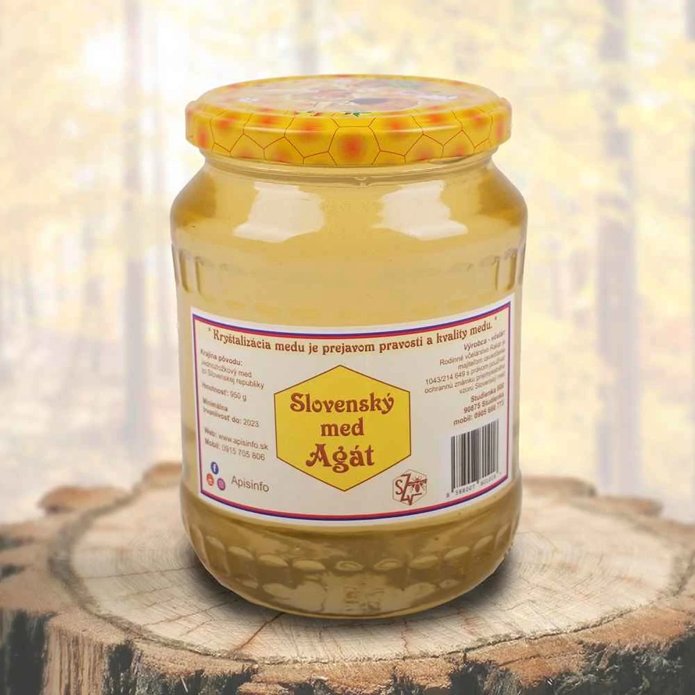 Lisovaný med z odviečkovancov Agát - 950g